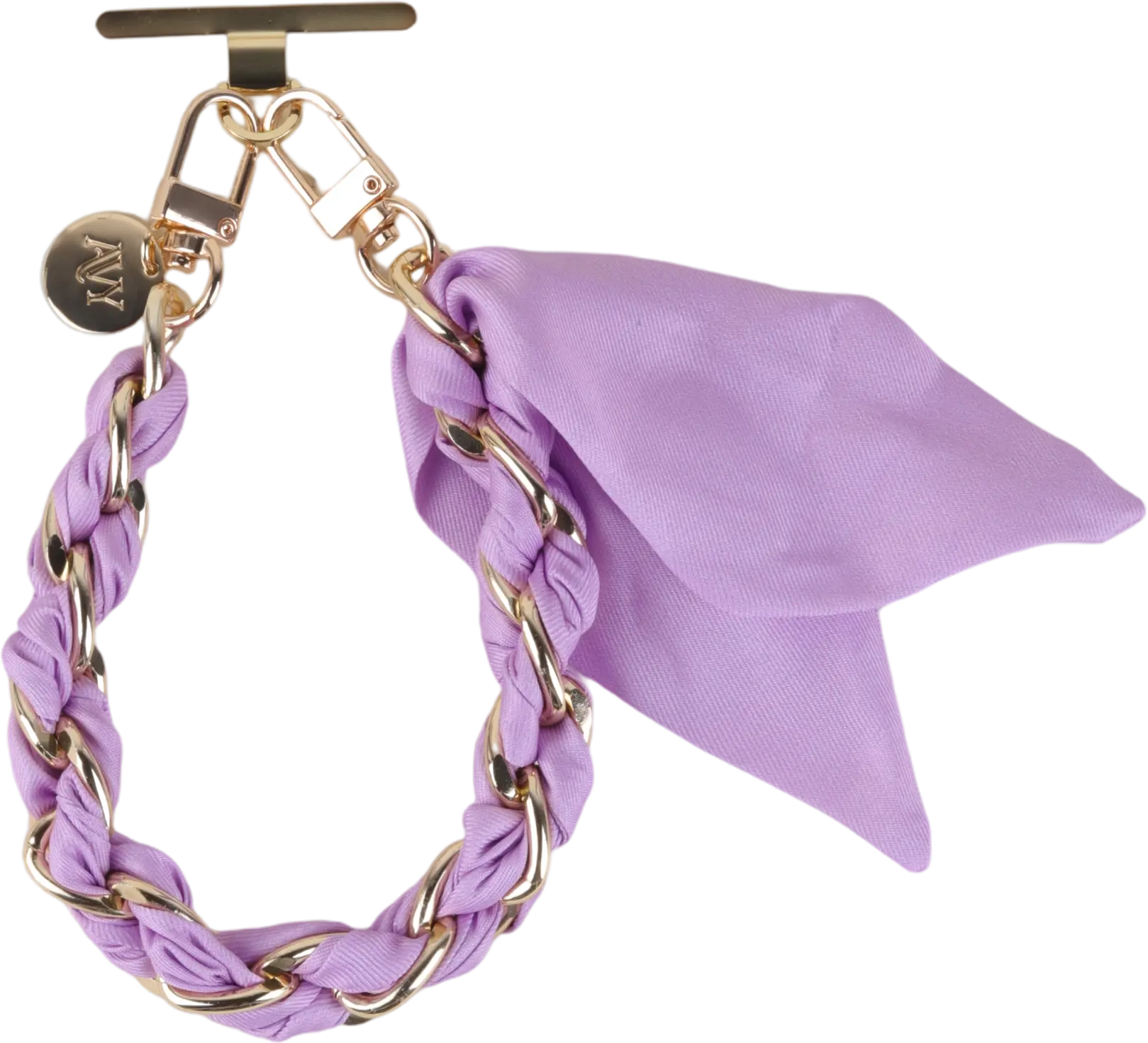 AVY Universeel Sjaal Telefoonkoord / Polsbandje (32CM) Bandana Purple afbeelding 7