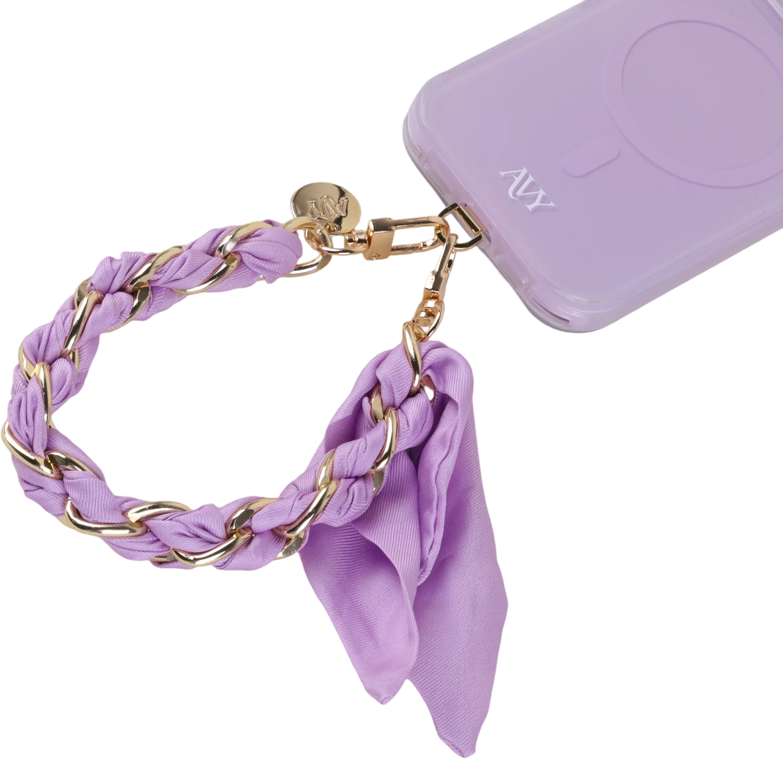 AVY Universeel Sjaal Telefoonkoord / Polsbandje (32CM) Bandana Purple afbeelding 10