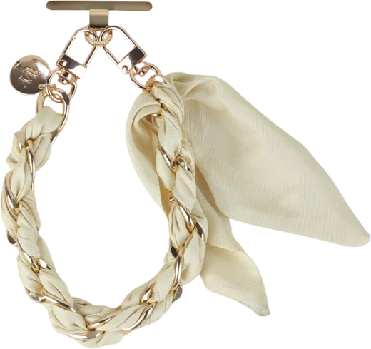 AVY Universeel Sjaal Telefoonkoord / Polsbandje (32CM) Bandana Butter Yellow afbeelding 10