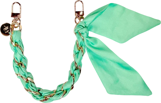 AVY Universeel Sjaal Telefoonkoord / Polsbandje (32CM) Bandana Matcha afbeelding 1