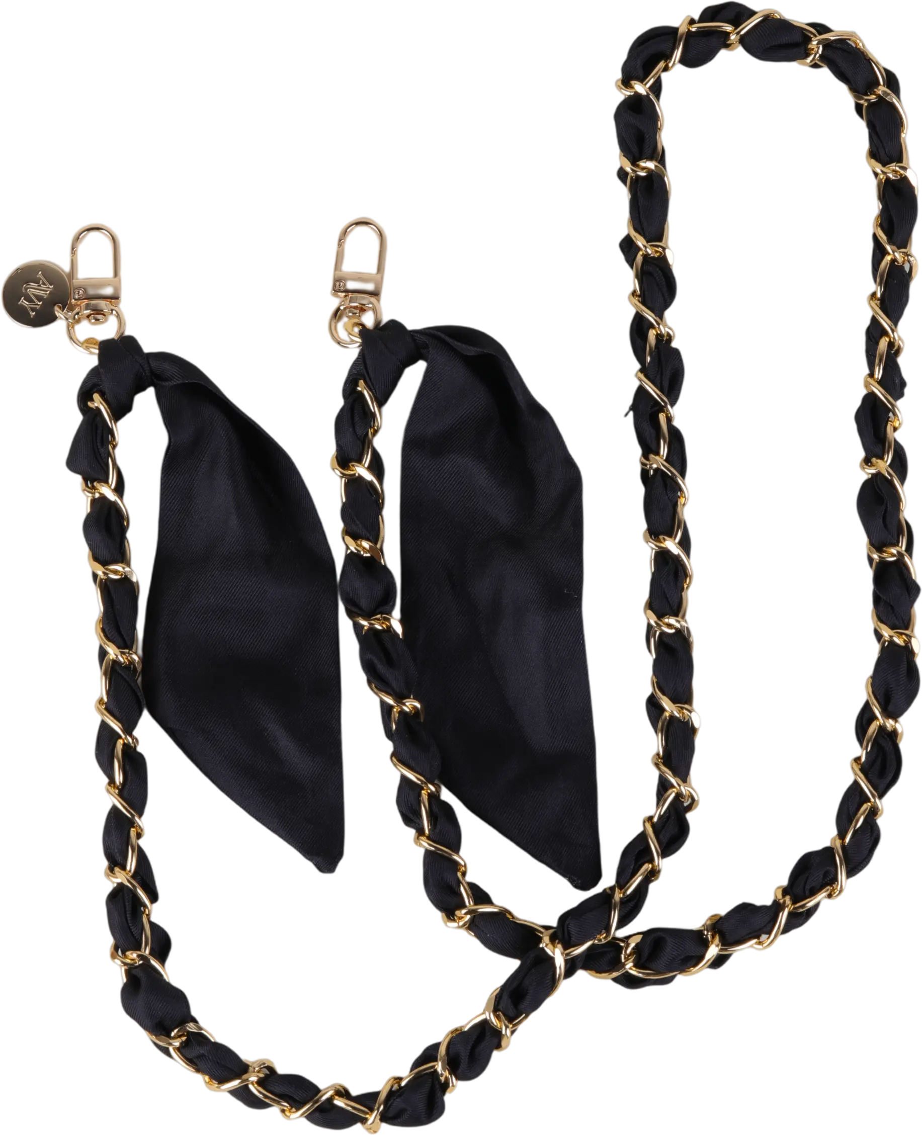 AVY Universeel Sjaal Crossbody Telefoonkoord (120CM) Bandana Black afbeelding 1