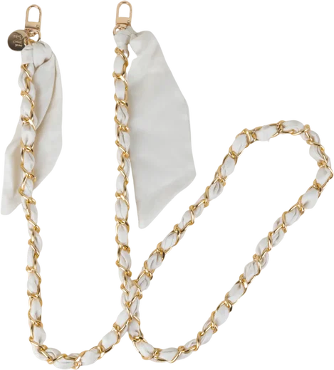 AVY Universeel Sjaal Crossbody Telefoonkoord (120CM) Bandana Beige afbeelding 4