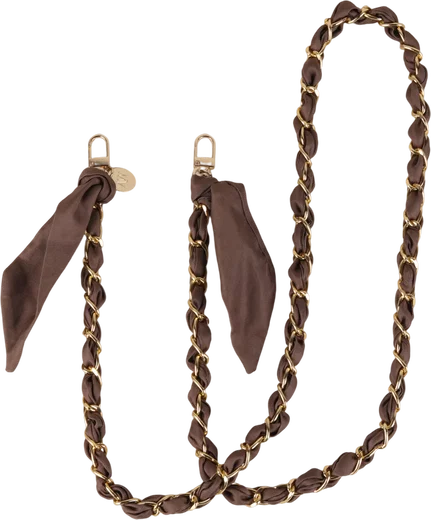 AVY Universeel Sjaal Crossbody Telefoonkoord (120CM) Bandana Brown afbeelding 1