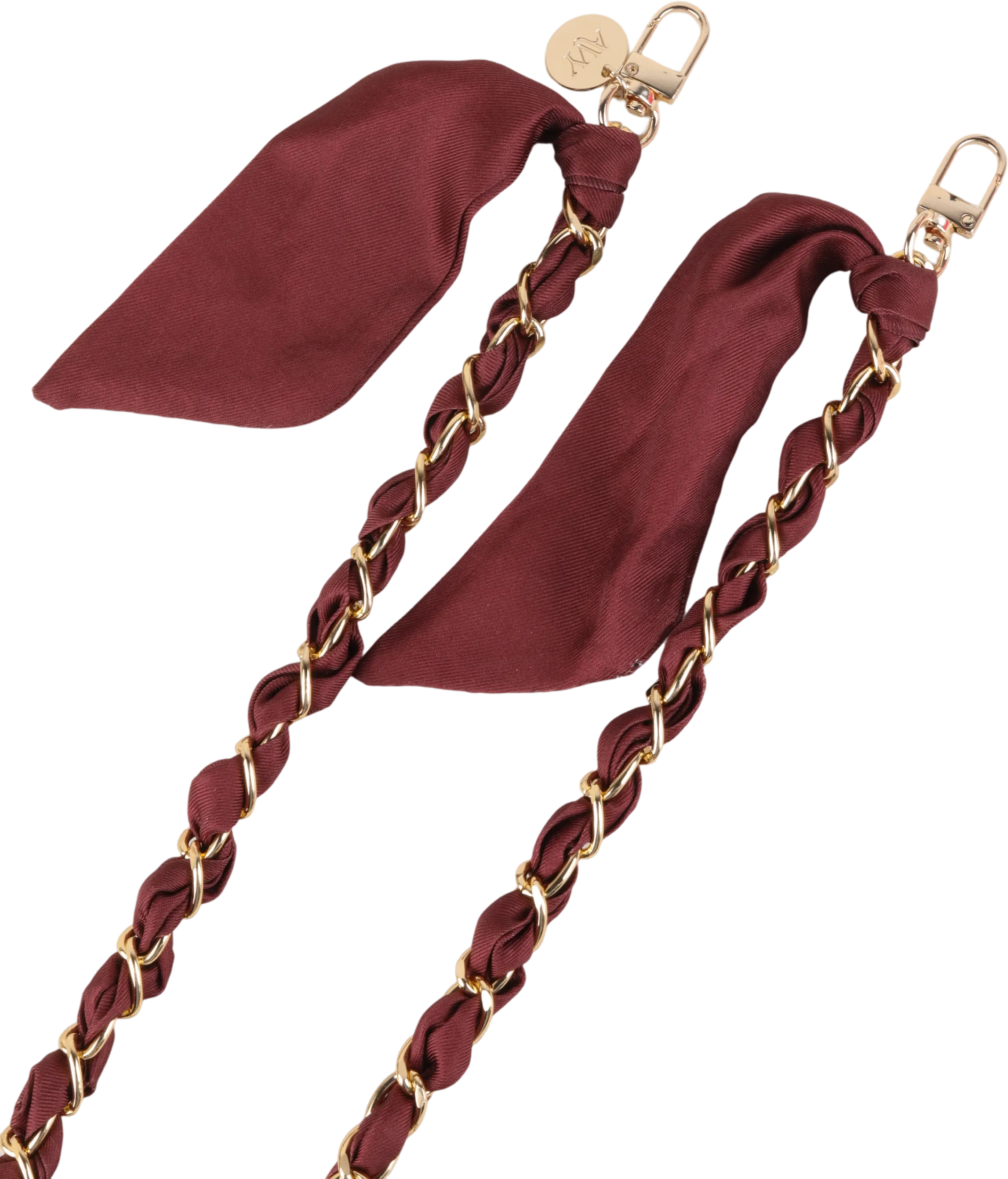 AVY Universeel Sjaal Crossbody Telefoonkoord (120CM) Bandana Burgundy afbeelding 11