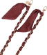 AVY Universeel Sjaal Crossbody Telefoonkoord (120CM) Bandana Burgundy afbeelding 11