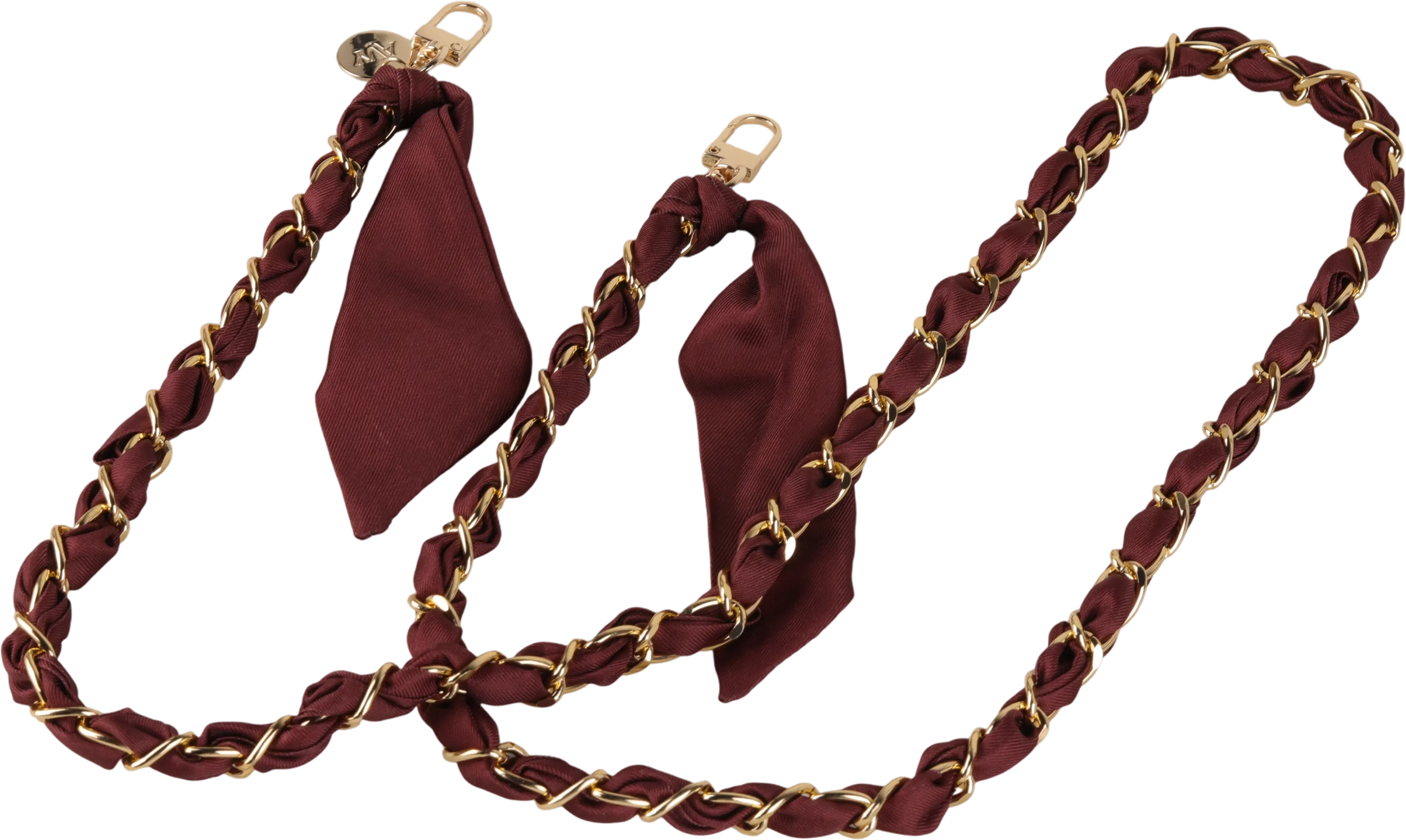AVY Universeel Sjaal Crossbody Telefoonkoord (120CM) Bandana Burgundy afbeelding 9