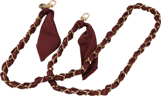 AVY Universeel Sjaal Crossbody Telefoonkoord (120CM) Bandana Burgundy afbeelding 9