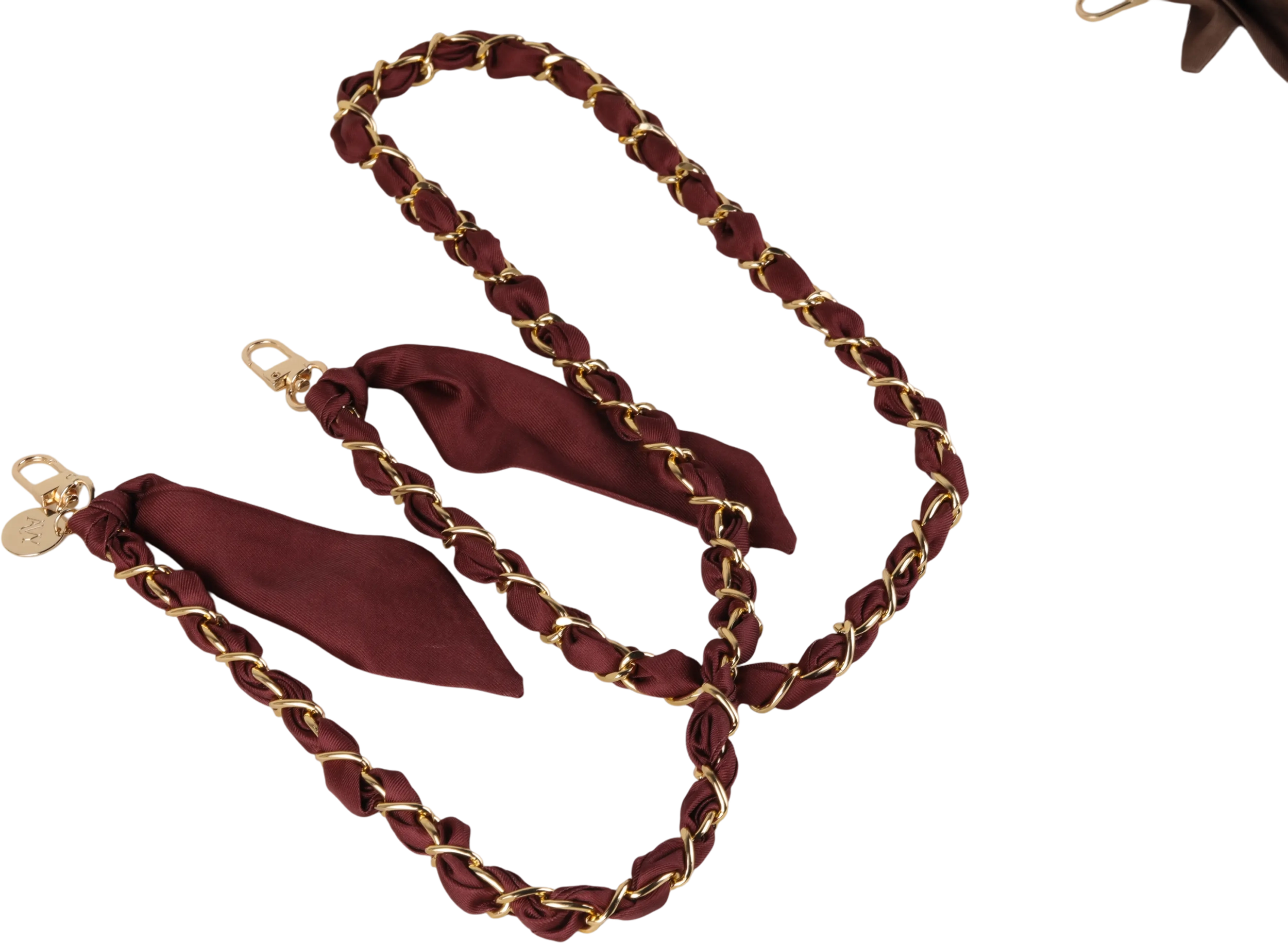 AVY Universeel Sjaal Crossbody Telefoonkoord (120CM) Bandana Burgundy afbeelding 10