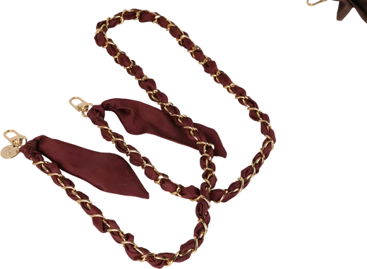 AVY Universeel Sjaal Crossbody Telefoonkoord (120CM) Bandana Burgundy afbeelding 10