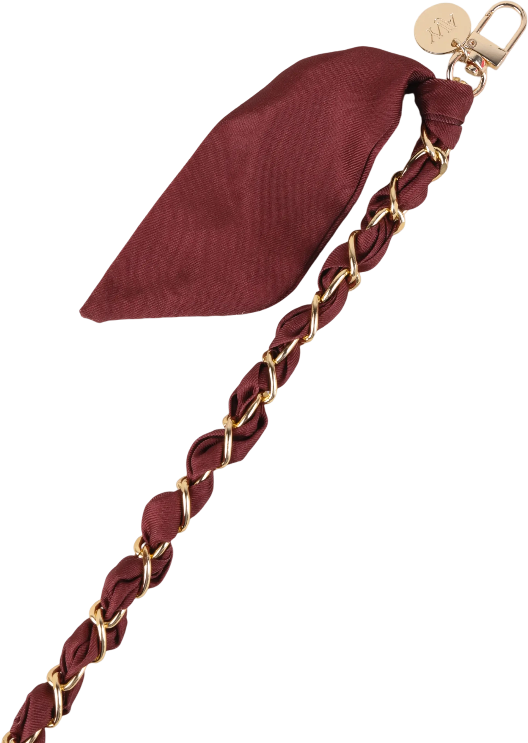 AVY Universeel Sjaal Crossbody Telefoonkoord (120CM) Bandana Burgundy afbeelding 12