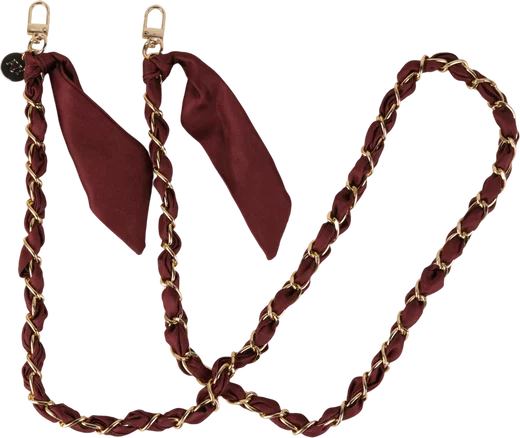 AVY Universeel Sjaal Crossbody Telefoonkoord (120CM) Bandana Burgundy afbeelding 4