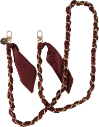 AVY Universeel Sjaal Crossbody Telefoonkoord (120CM) Bandana Burgundy afbeelding