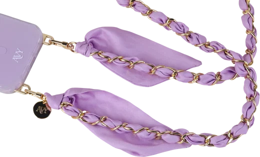 AVY Universeel Sjaal Crossbody Telefoonkoord (120CM) Bandana Purple afbeelding 9
