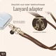 AVY Verstelbaar Crossbody Telefoonkoord / Telefoontouw (130CM) Tressé Brown afbeelding 5