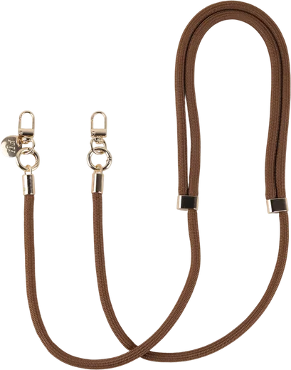 AVY Verstelbaar Crossbody Telefoonkoord / Telefoontouw (130CM) Tressé Brown afbeelding 1