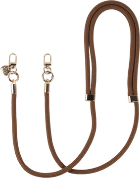 Crossbody Koord voor Chocolate Leer