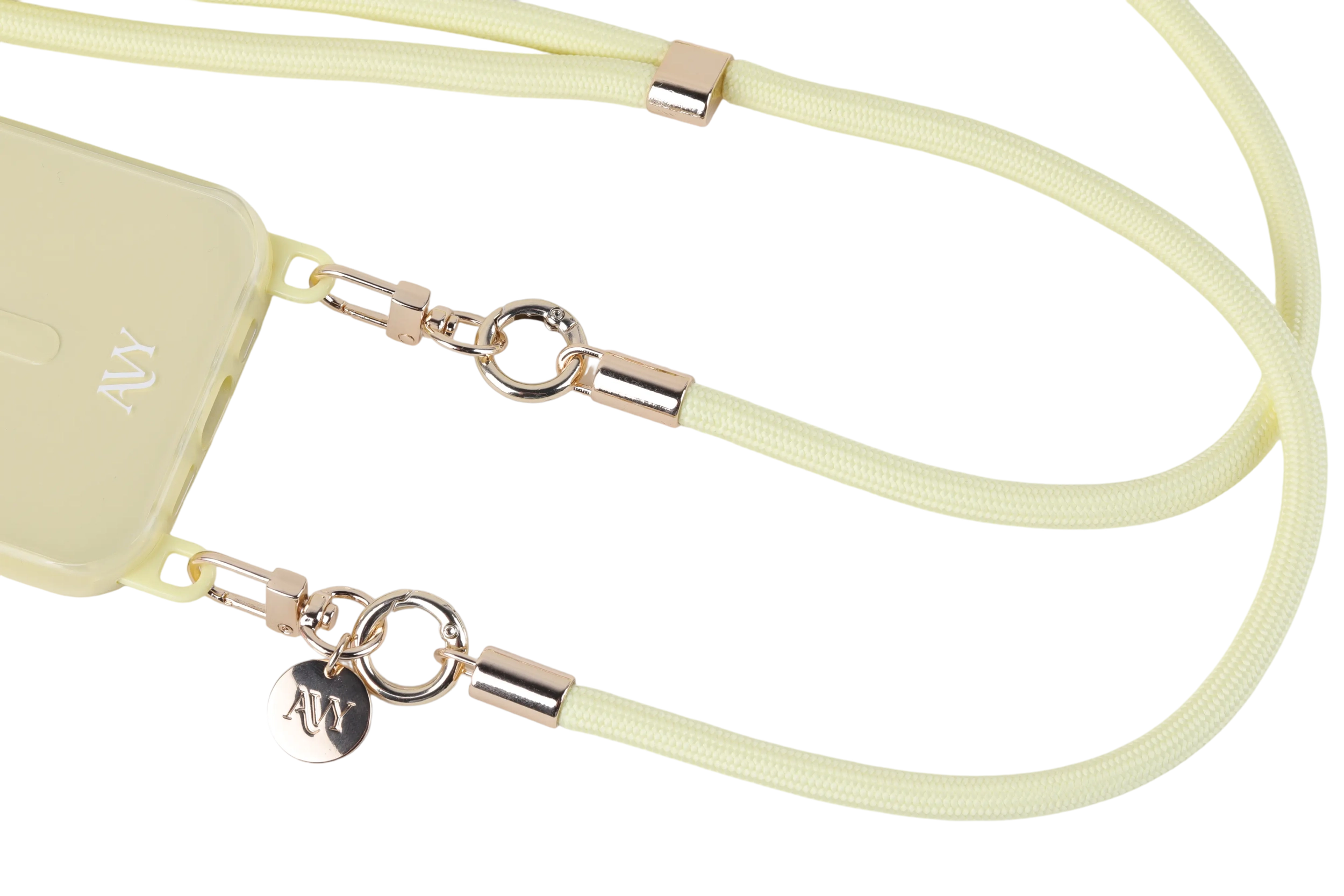 AVY Verstelbaar Crossbody Telefoonkoord / Telefoontouw (130CM) Tressé Yellow afbeelding 13