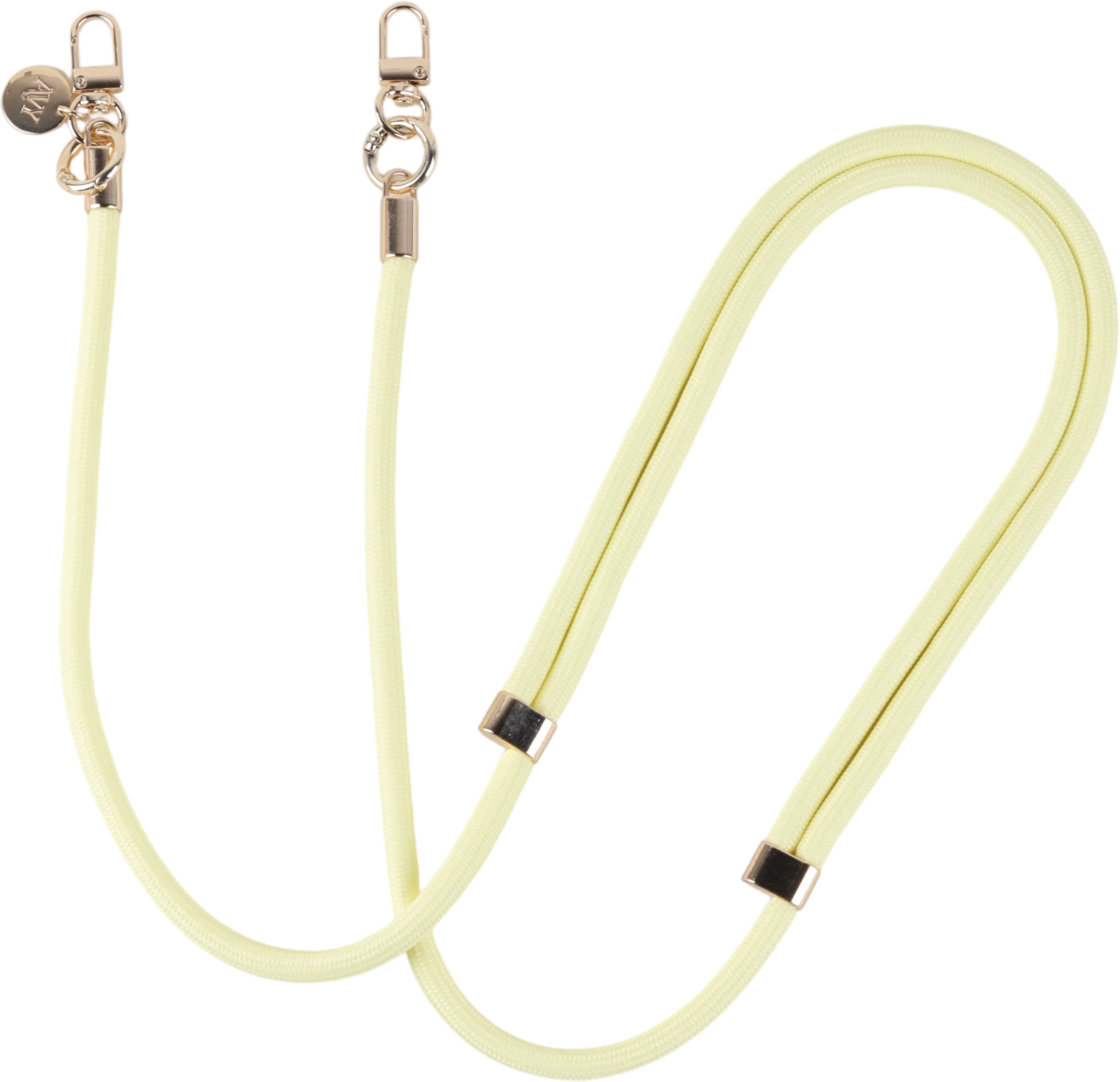 AVY Verstelbaar Crossbody Telefoonkoord / Telefoontouw (130CM) Tressé Yellow afbeelding 7