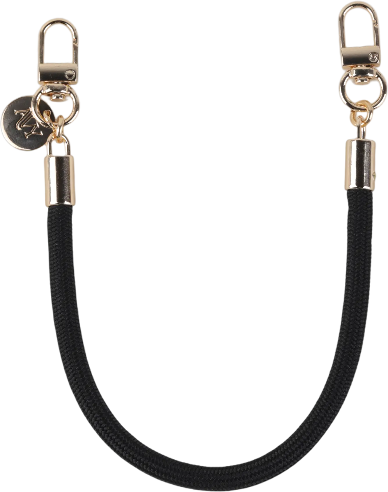 AVY Universeel Armband / Polsband Telefoonkoord Touw (32CM) Tressé Black afbeelding 1