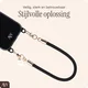 AVY Universeel Armband / Polsband Telefoonkoord Touw (32CM) Tressé Black afbeelding 5