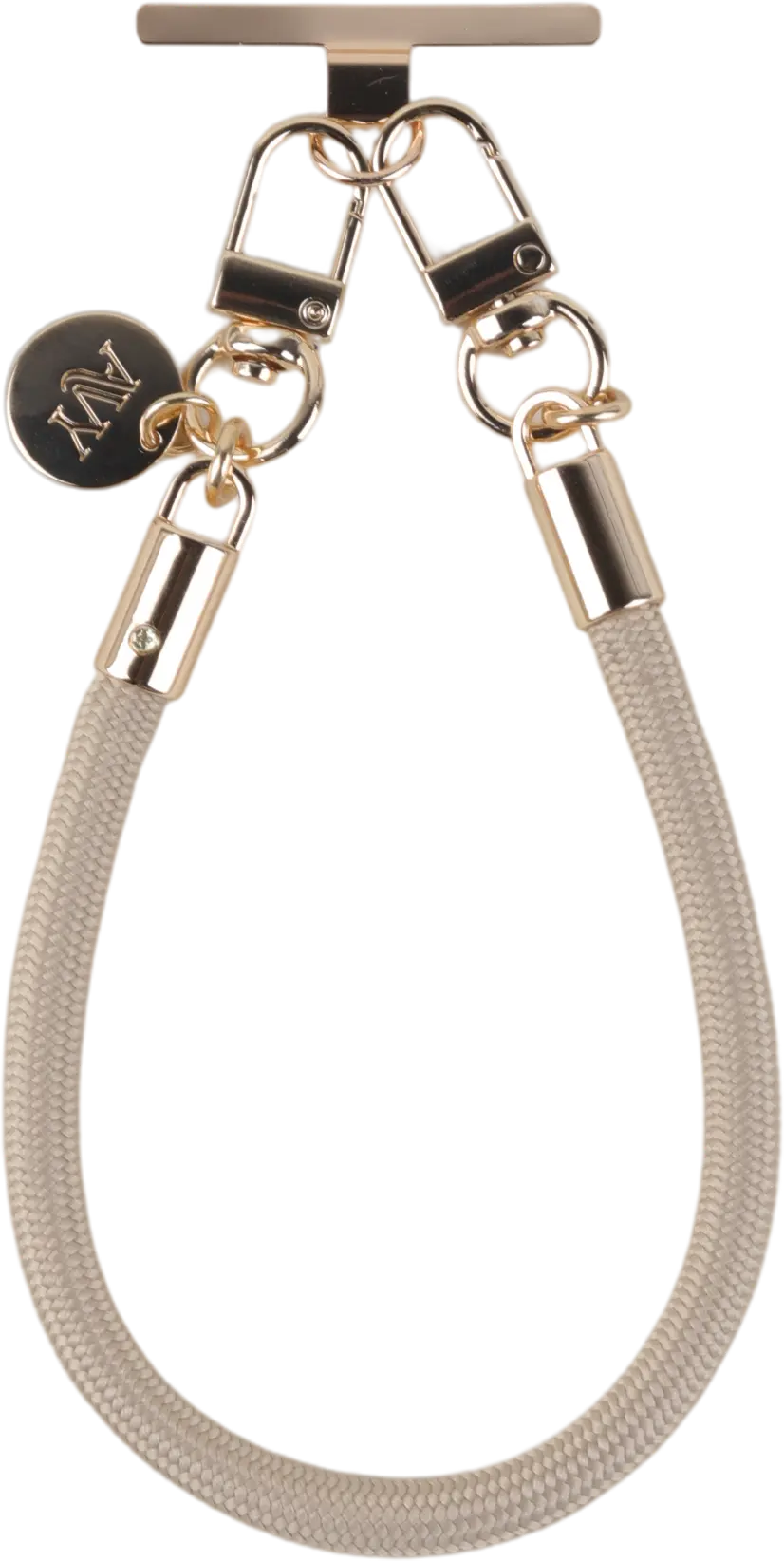 AVY Universeel Armband / Polsband Telefoonkoord Touw (32CM) Tressé Beige afbeelding 12