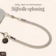 AVY Universeel Armband / Polsband Telefoonkoord Touw (32CM) Tressé Beige afbeelding 5