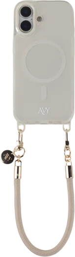 AVY Universeel Armband / Polsband Telefoonkoord Touw (32CM) Tressé Beige afbeelding 13