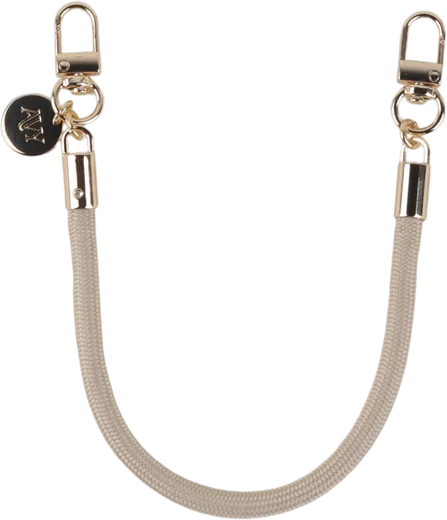 AVY Universeel Armband / Polsband Telefoonkoord Touw (32CM) Tressé Beige afbeelding 1