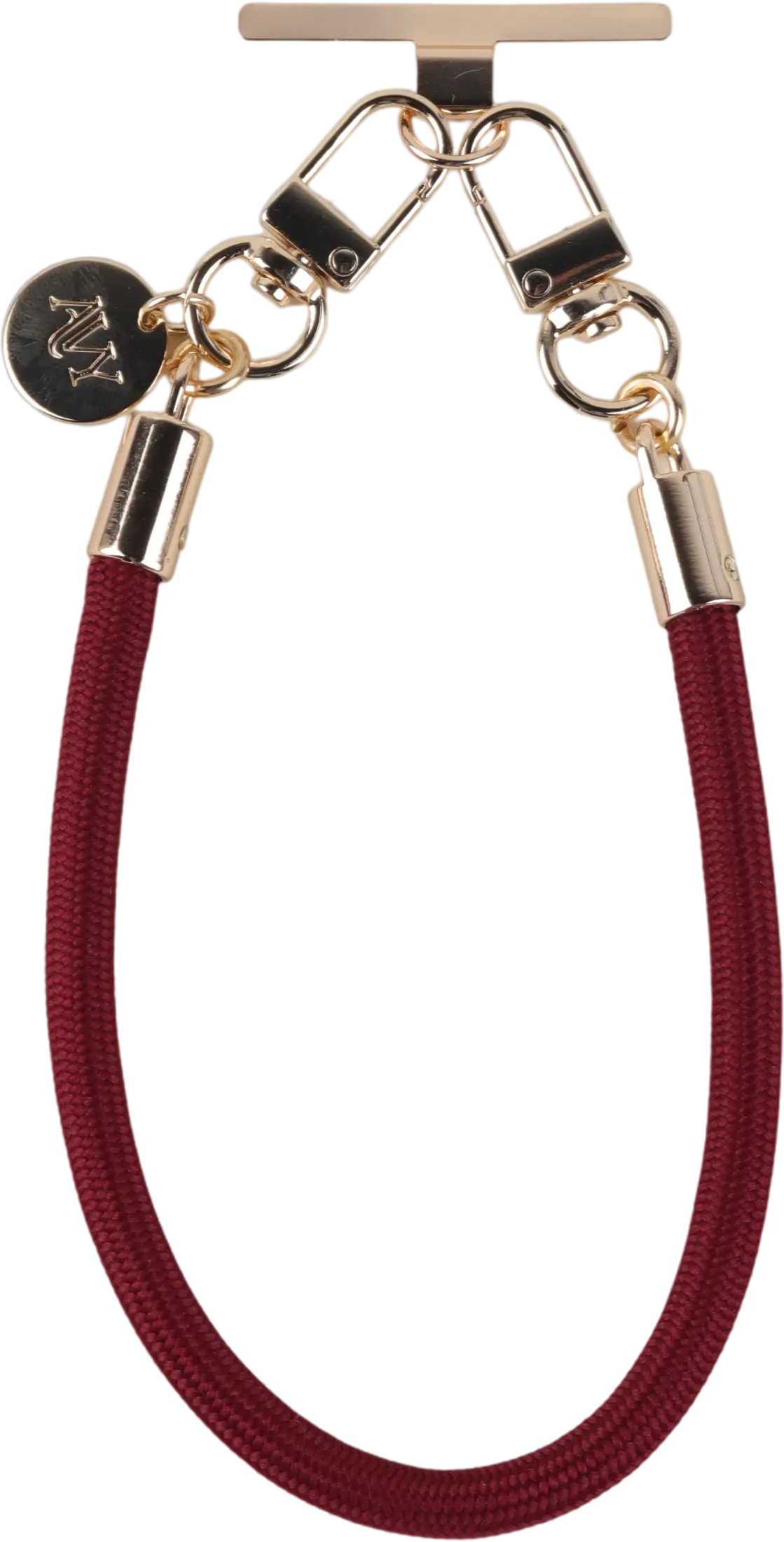 AVY Universeel Armband / Polsband Telefoonkoord Touw (32CM) Tressé Burgundy afbeelding 10