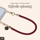AVY Universeel Armband / Polsband Telefoonkoord Touw (32CM) Tressé Burgundy afbeelding 5