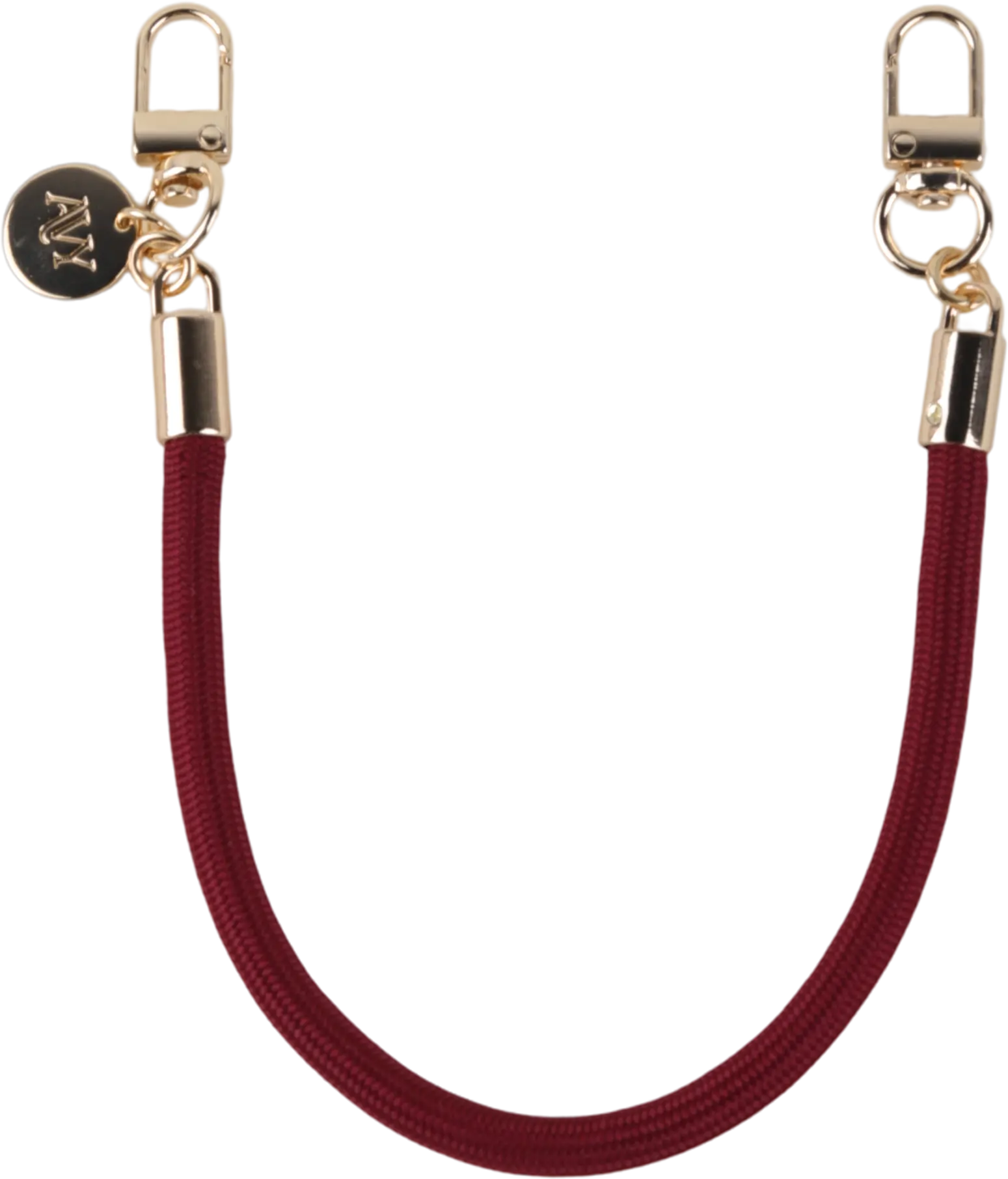 AVY Universeel Armband / Polsband Telefoonkoord Touw (32CM) Tressé Burgundy afbeelding 1