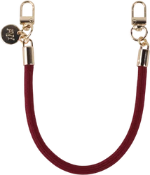 AVY Universeel Armband / Polsband Telefoonkoord Touw (32CM) Tressé Burgundy afbeelding