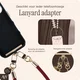 AVY Universeel Armband / Polsband Telefoonkoord Touw (32CM) Tressé Burgundy afbeelding 6