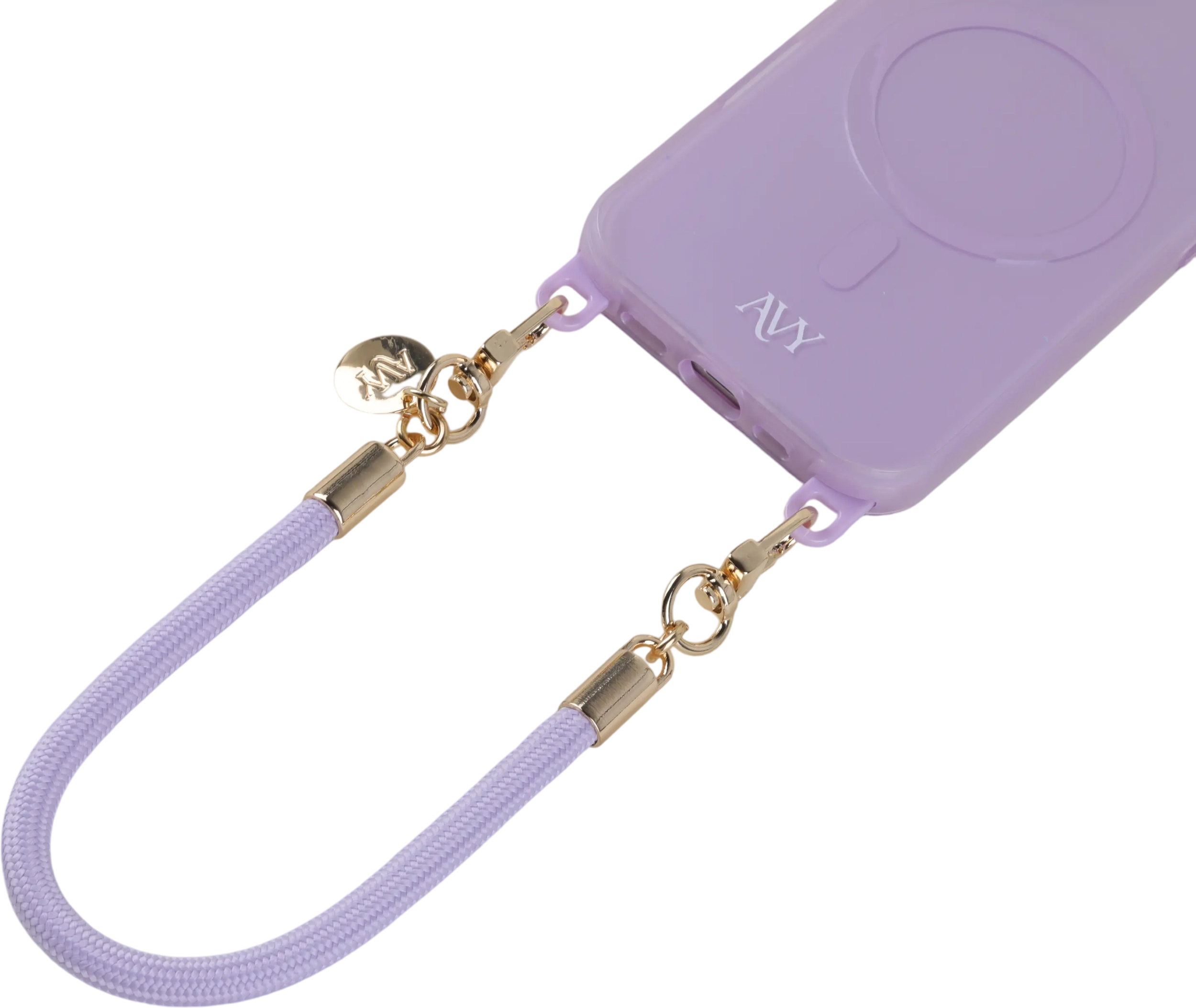 AVY Universeel Armband / Polsband Telefoonkoord Touw (32CM) Tressé Purple afbeelding 7