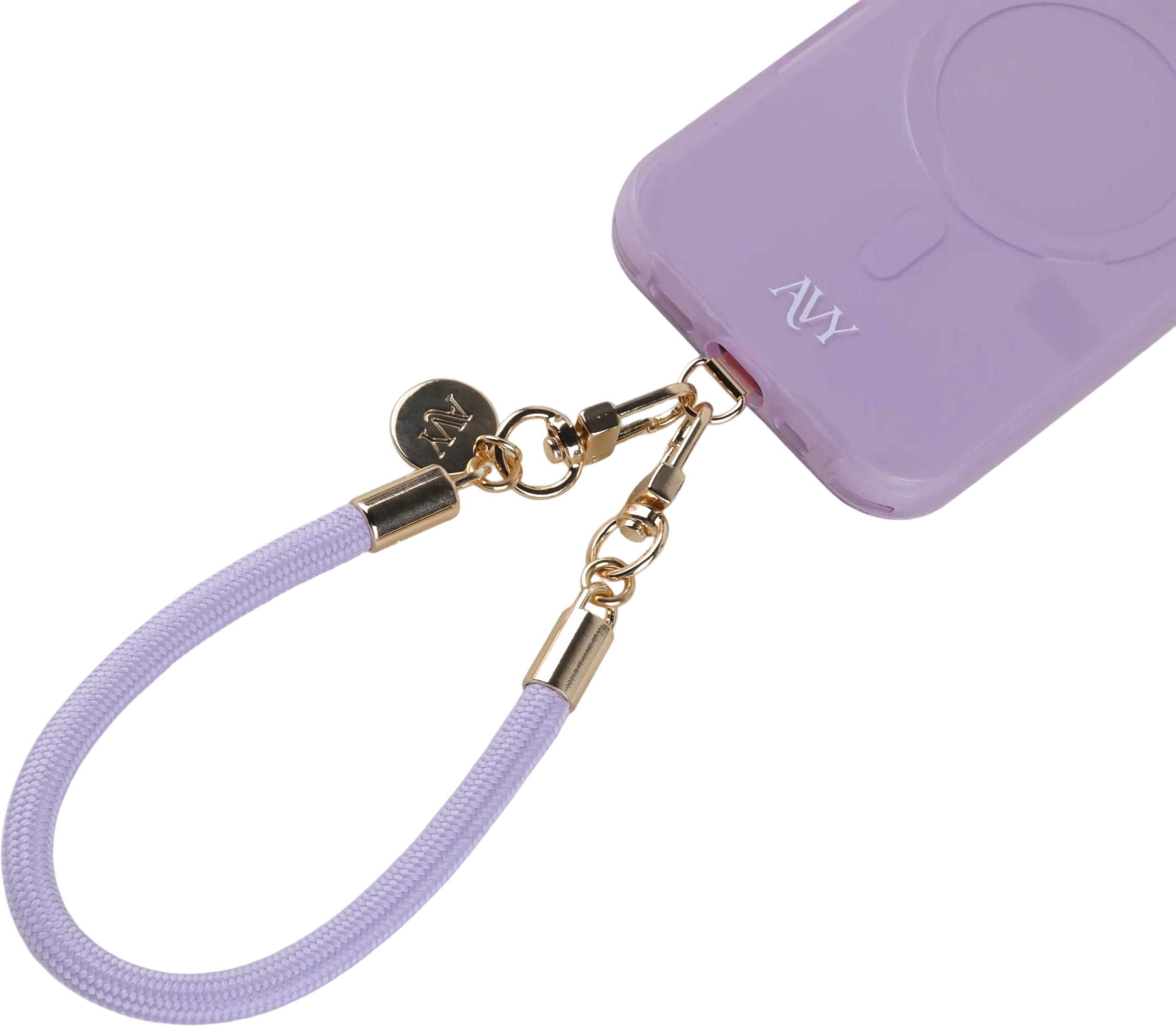 AVY Universeel Armband / Polsband Telefoonkoord Touw (32CM) Tressé Purple afbeelding 13