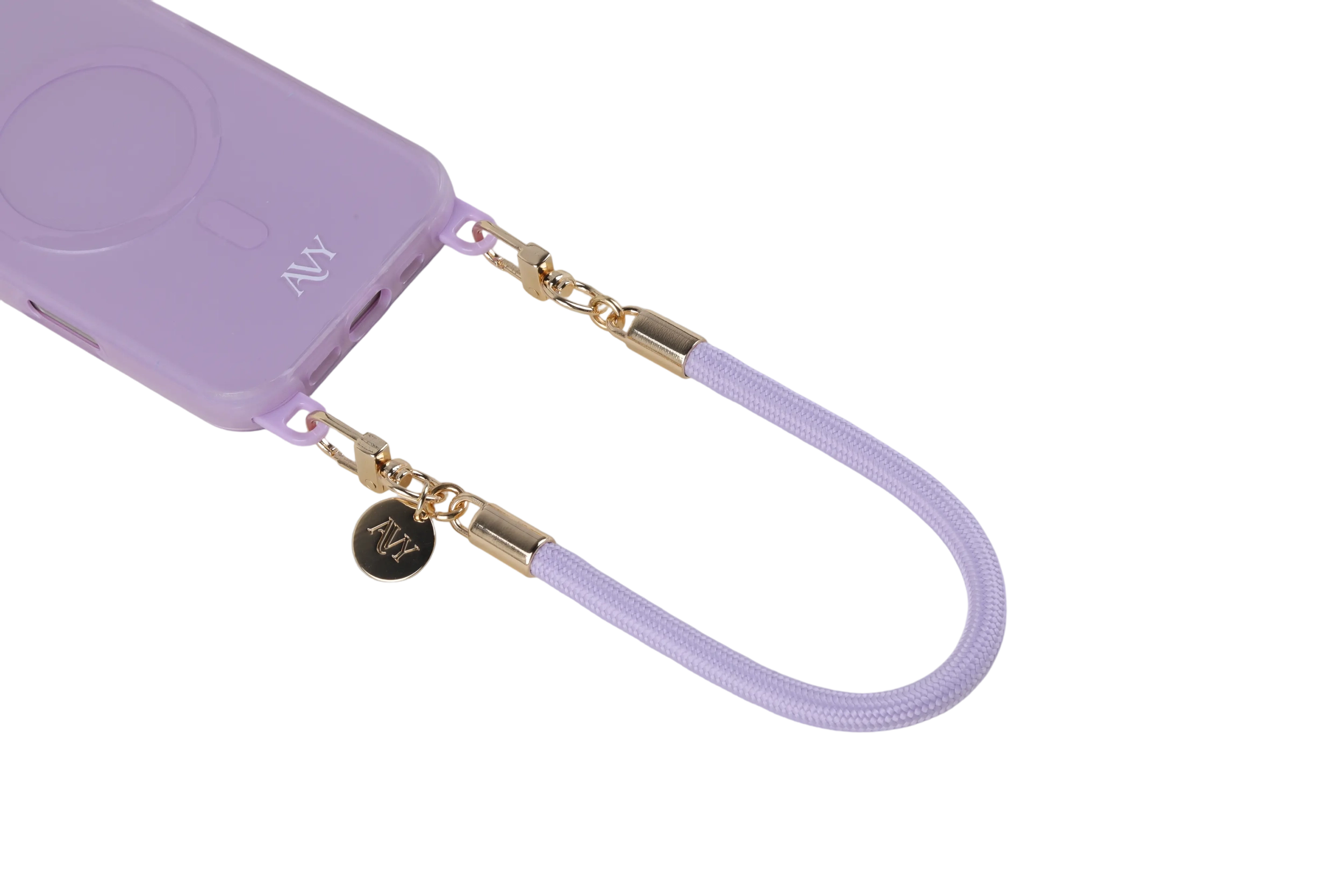 AVY Universeel Armband / Polsband Telefoonkoord Touw (32CM) Tressé Purple afbeelding 10