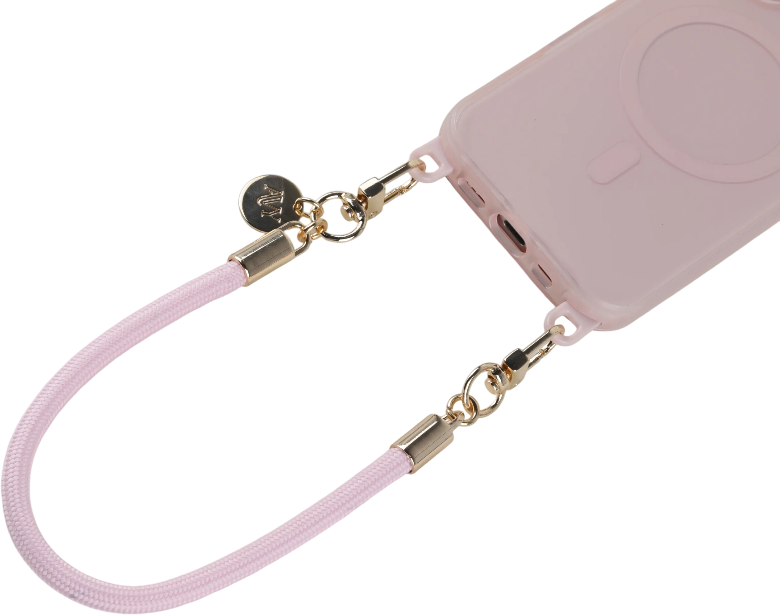 AVY Universeel Armband / Polsband Telefoonkoord Touw (32CM) Tressé Pink afbeelding 12