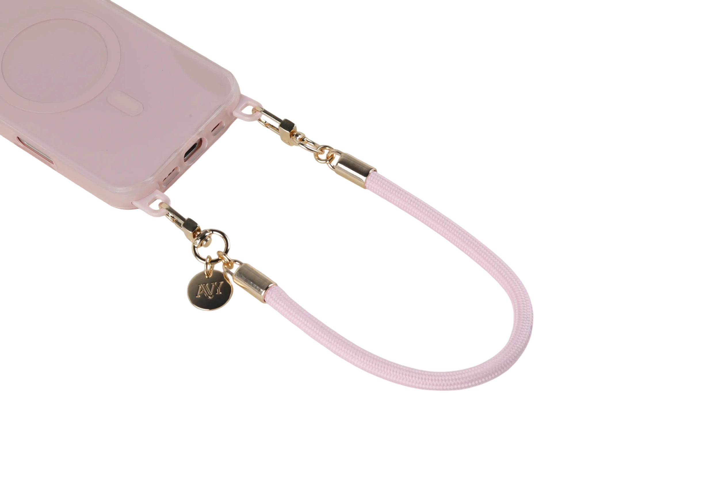 AVY Universeel Armband / Polsband Telefoonkoord Touw (32CM) Tressé Pink afbeelding 11