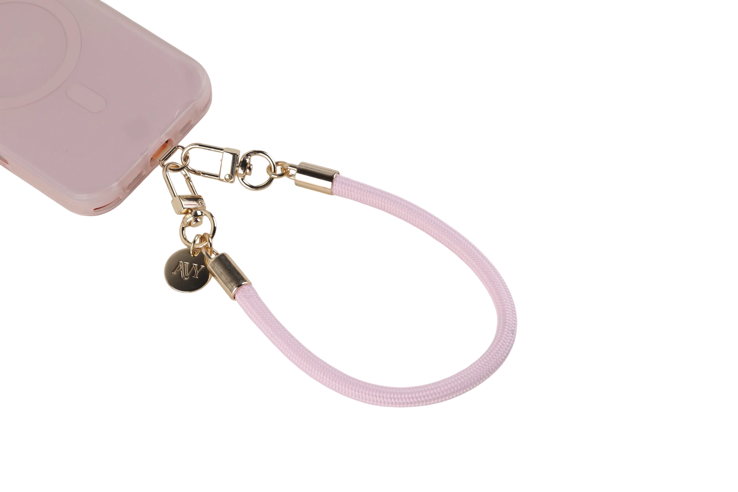 AVY Universeel Armband / Polsband Telefoonkoord Touw (32CM) Tressé Pink afbeelding 10