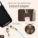 AVY Verstelbaar Crossbody Telefoonkoord / Telefoontouw (32CM) Tressé Blue afbeelding 5