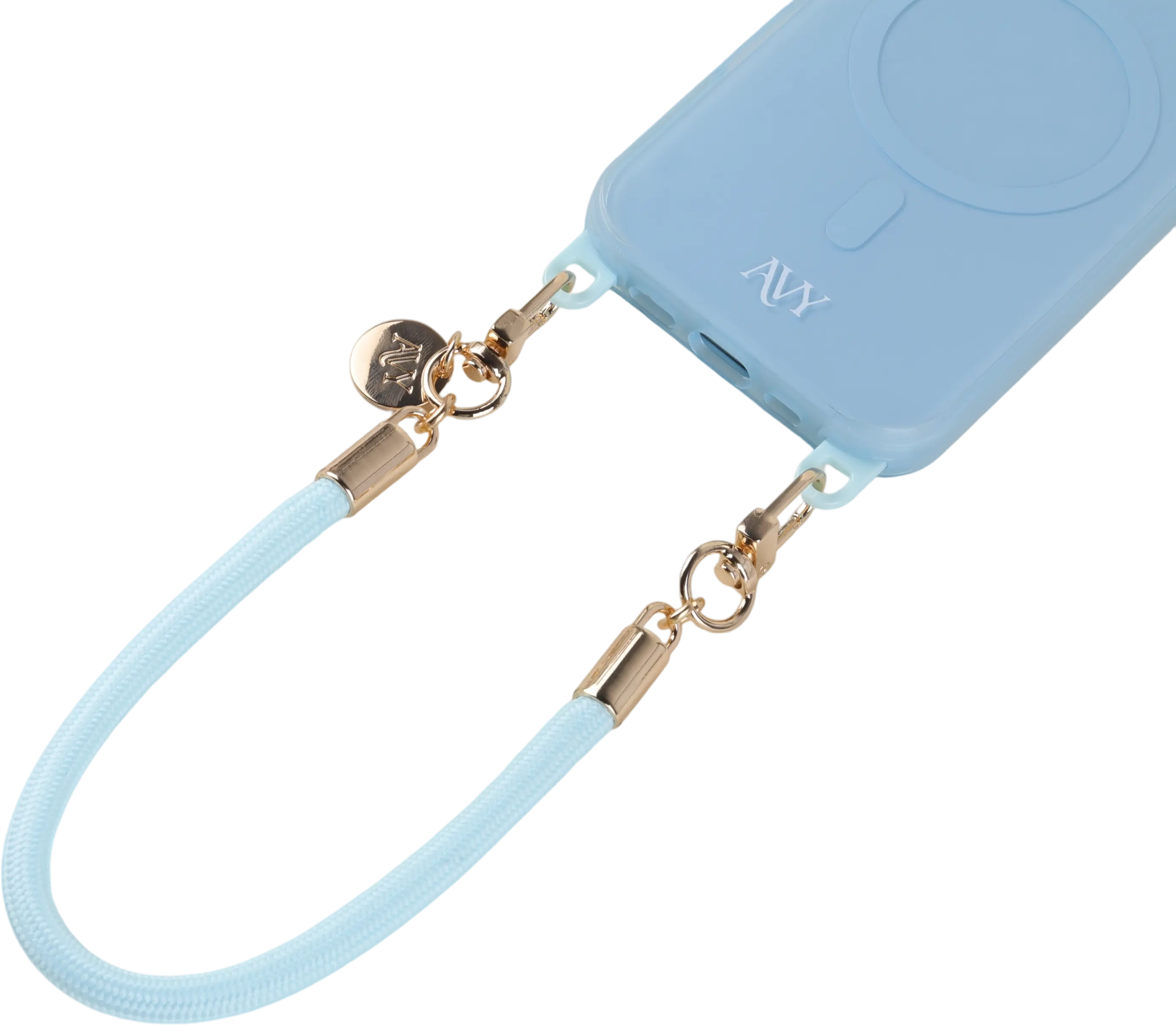 AVY Verstelbaar Crossbody Telefoonkoord / Telefoontouw (32CM) Tressé Blue afbeelding 6