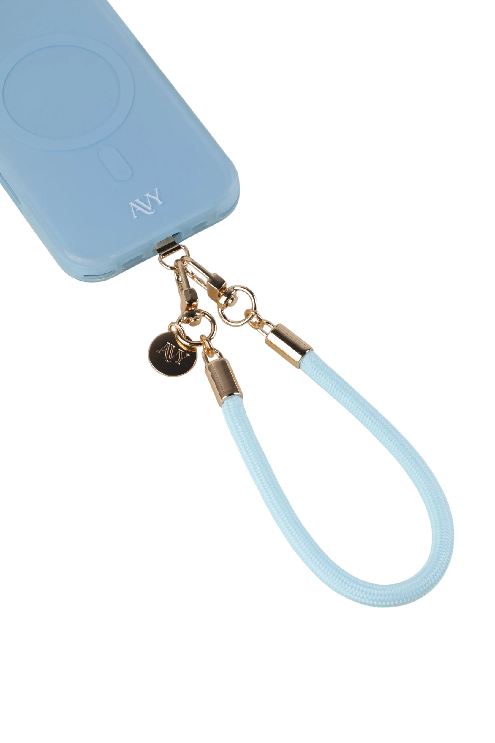 AVY Verstelbaar Crossbody Telefoonkoord / Telefoontouw (32CM) Tressé Blue afbeelding 12