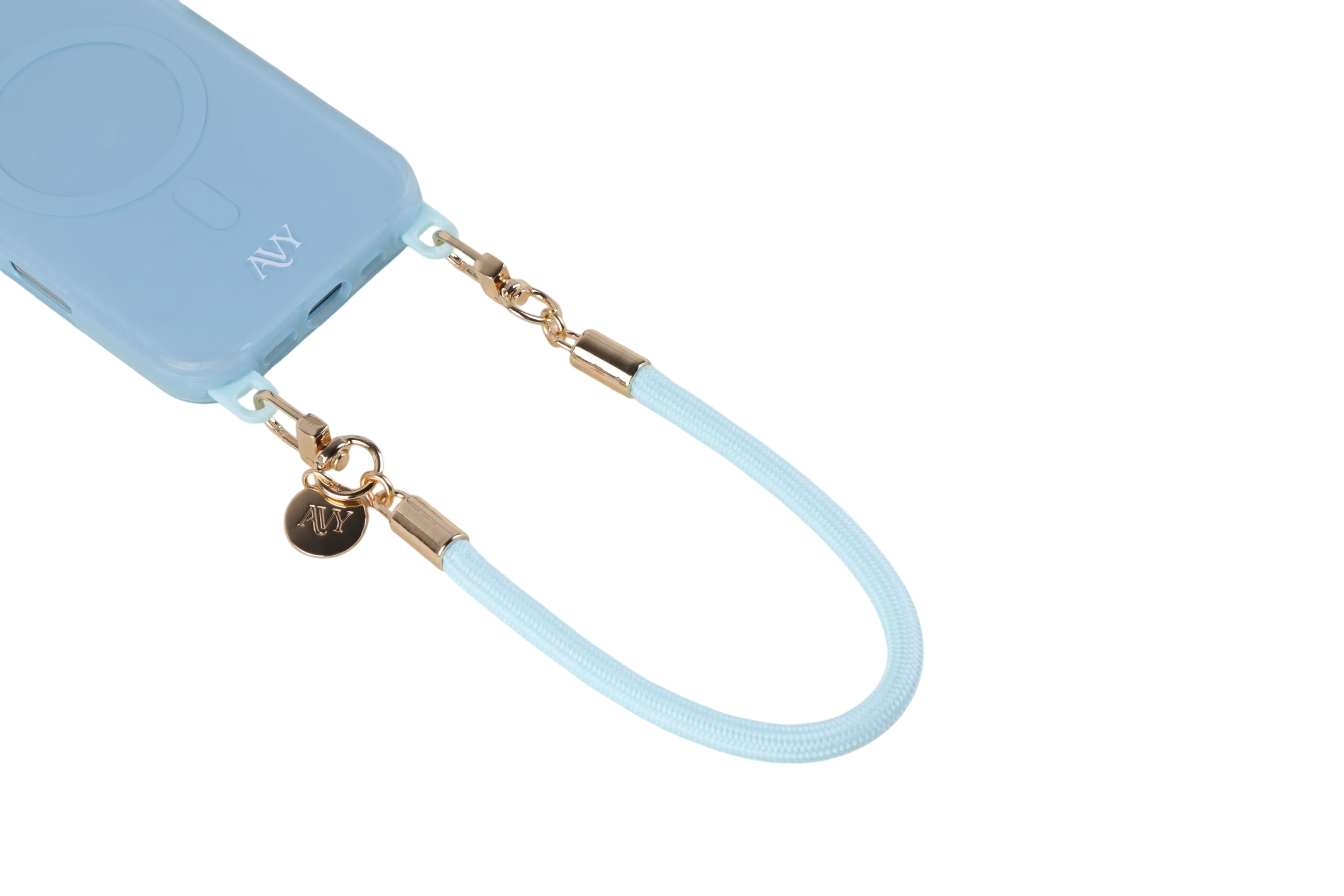 AVY Verstelbaar Crossbody Telefoonkoord / Telefoontouw (32CM) Tressé Blue afbeelding 9