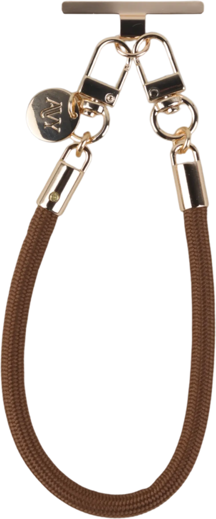 AVY Universeel Armband / Polsband Telefoonkoord Touw (32CM) Tressé Brown afbeelding 9