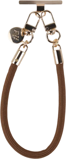 AVY Universeel Armband / Polsband Telefoonkoord Touw (32CM) Tressé Brown afbeelding 9
