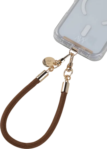 AVY Universeel Armband / Polsband Telefoonkoord Touw (32CM) Tressé Brown afbeelding 8