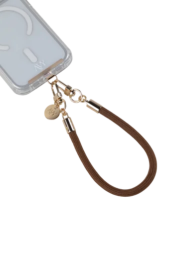 AVY Universeel Armband / Polsband Telefoonkoord Touw (32CM) Tressé Brown afbeelding 10