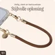 AVY Universeel Armband / Polsband Telefoonkoord Touw (32CM) Tressé Brown afbeelding 2