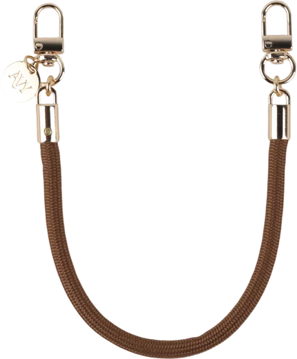 AVY Universeel Armband / Polsband Telefoonkoord Touw (32CM) Tressé Brown afbeelding 1
