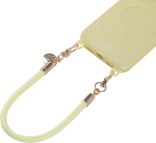 AVY Universeel Armband / Polsband Telefoonkoord Touw (32CM) Tressé Butter Yellow afbeelding 6